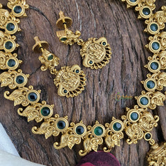 Gold Polish Ganesha Neckpiece-G15151