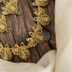 Premium Gold Polish Lakshmi Coin Neckpiece-G15152