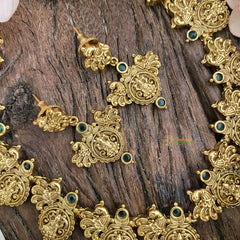 Premium Gold Polish Lakshmi Coin Neckpiece-G15152