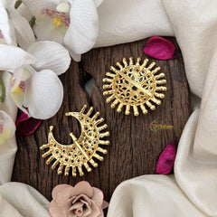 Vriksham Floral & Crescent Design Chandran & Suryan Billai-Green-G19326