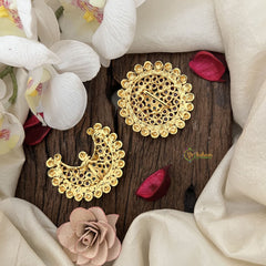 Vriksham Antique Gold Floral Chandran & Suryan Billai-G19325