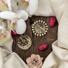 Vriksham Lotus Style Pearl Work Chandran & Suryan Billai- Red Green-G19339