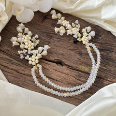 Layered Crystal Silver Bridal Hair Accessories-H632