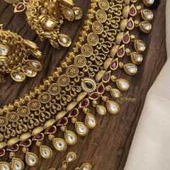 Vriksham Exquisite Gold Look Alike High Neck Choker with Maang Tikka-G16418
