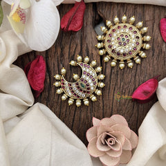 Vriksham Elegant Dual Motif  Pearl Chandran & Suryan Billai-White Red-G19334