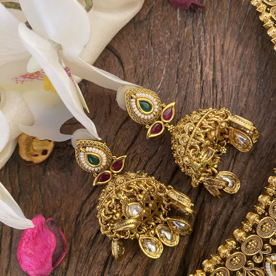 Vriksham Exquisite Gold Look Alike High Neck Choker with Maang Tikka-G16418