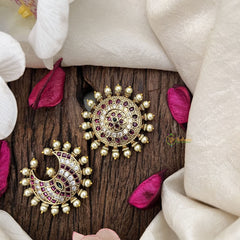Vriksham Elegant Dual Motif  Pearl Chandran & Suryan Billai-White Red-G19334