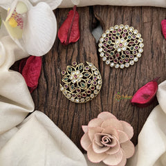 Vriksham Lotus Style Chandran & Suryan Billai- Red White & Green-G19338