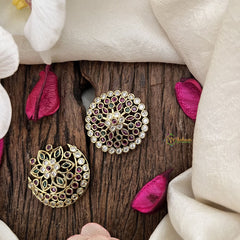 Vriksham Lotus Style Chandran & Suryan Billai- Red White & Green-G19338