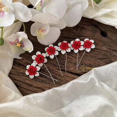 Small Flower Juda Hair Pin-Hair Accessories-H644