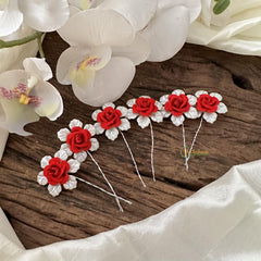 Small Flower Juda Hair Pin-Hair Accessories-H644