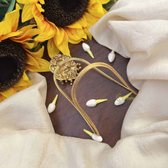 Vriksham Gold Alike AD Ganesh Ji Style Nakshi Vangi -Temple Armlet-Gold Bead-G21006