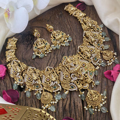 Vriksham Antique Lakshmi Temple Short Neckpiece-G16439