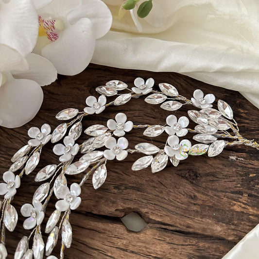 Crystal 3 Layer Veni-Hair Accessories-Flower-H787