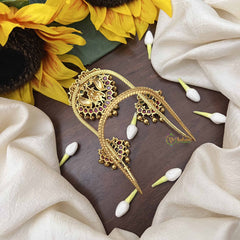 Vriksham Golden Three Krishna Vangi/Armlet-Jhumka-Peral-G20988