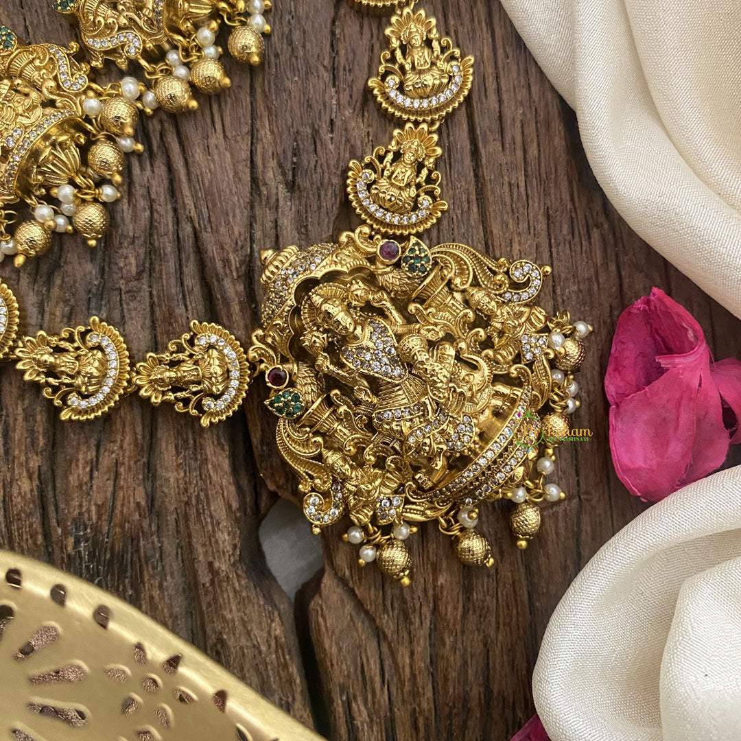 Vriksham Exquisite Lakshmi Pendant Short Neckpiece-G16440