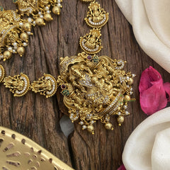 Vriksham Exquisite Lakshmi Pendant Short Neckpiece-G16440