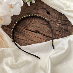 Black Ad Stone Head Band-Hair Accessories-H821