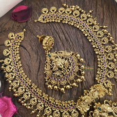 Vriksham Premium Krishna Pendant Short Neckpiece-Gold Bead-G16441