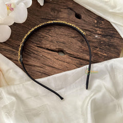 Gold Ad Stone Head Band-Hair Accessories-H820