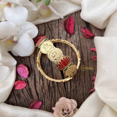 Vriksham Elegant Lakshmi Coin With Lotus Style Bangles-G20986