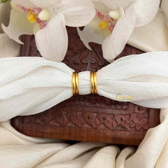 Vriksham Blossom Gold Finish Floral Adjustable Toe Rings-Green-G21648