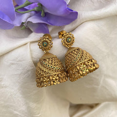 Antique Look Floral Jhumkas-G15123