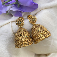 Antique Look Floral Jhumkas-G15123