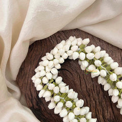 Vriksham Minimalist Mogra Bud Braid Clip-Hair Clip Flower Accessories-KH1314