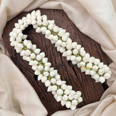 Vriksham Realistic Mogra Bud Floral Extension Hair Clip Flower Accessories-KH1313