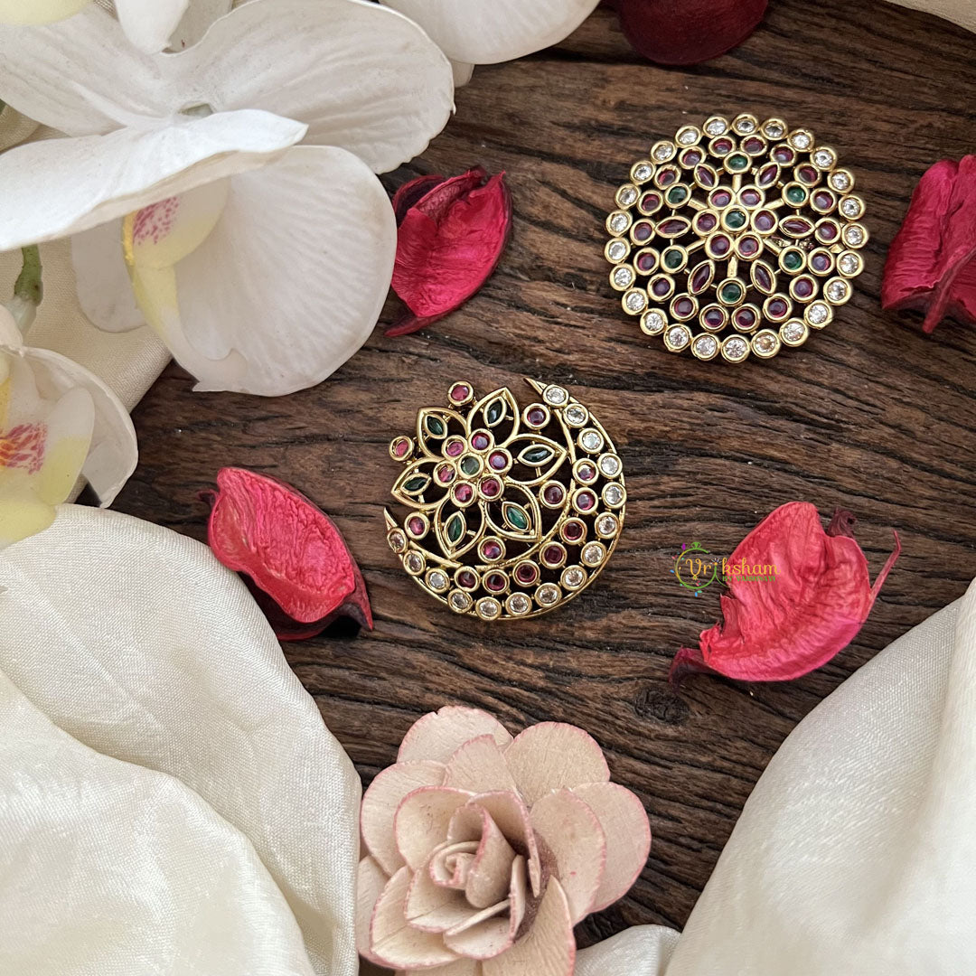 Vriksham Lotus Style Chandran & Suryan Billai-Green Red & White-G19337