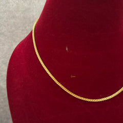 Simple Gold Look Alike Daily Wear Chain-Thin-G13238