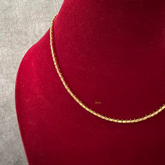 Designer Gold Look Alike Daily Wear Chain-Rectangle-G13223