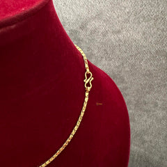 Designer Gold Look Alike Daily Wear Chain-Rectangle-G13223