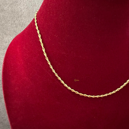 Gold Look Alike Daily Wear Chain-Thin-G13235