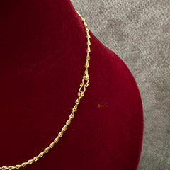 Gold Look Alike Daily Wear Chain-Thin-G13235