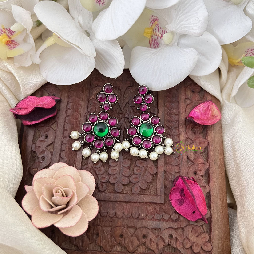 Vriksham Precious Kemp Flowral Earrings-G18609