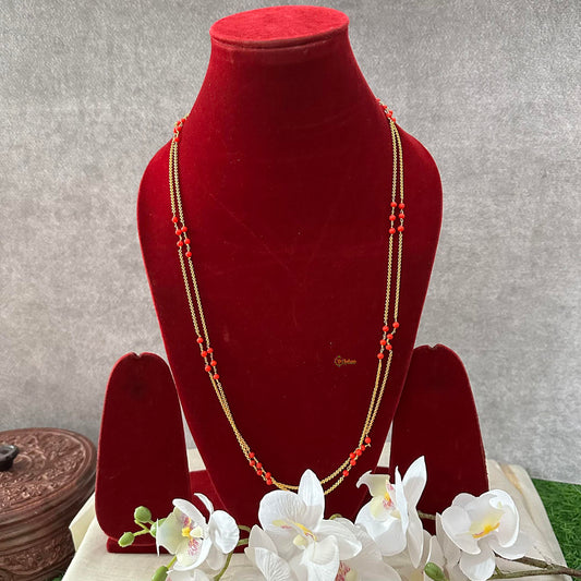 Elegant 2 Layer Coral Gold Look Alike Daily Wear Chain-G13253