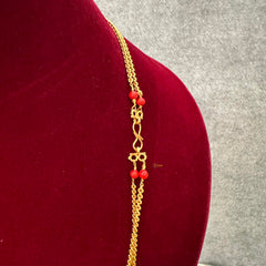 Elegant 2 Layer Coral Gold Look Alike Daily Wear Chain-G13253