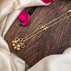 Thin Gold Look Alike Simple Anklets-G14024