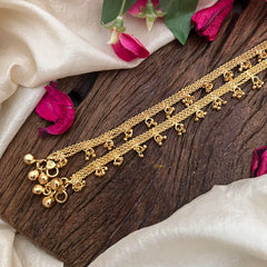 Premium Gold Look Alike Thick Anklets-Flower-G14025