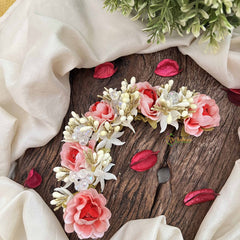 Vriksham Light Pitch Rose Style Artificial Gajra With Buds Flower Accessories-H1194