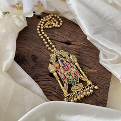 Intricate Jadau Kundan Meenakshmi Amman Pendant Chain-J2390