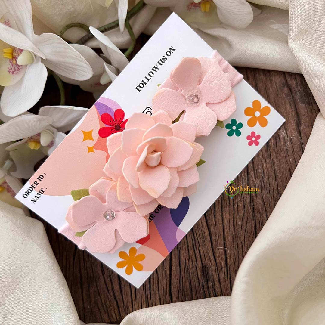 Vriksham Pitch Sunshine Trio Layered Floral Headband Flower Accessories-KH1379