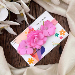 Vriksham Lavender Sunshine Trio Layered Floral Headband Flower Accessories-KH1381