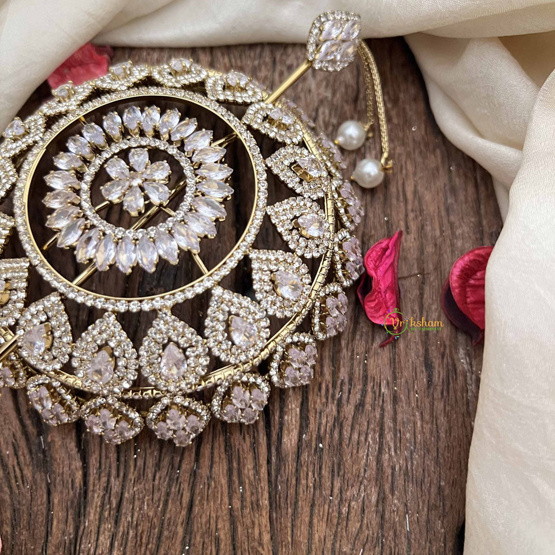 Vriksham Designer Bridal Floral Design Hair Bun Cage Accessory-H1221