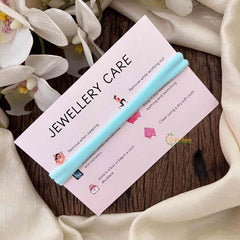 Vriksham Blue And White Jasmine Flower Baby Headband Flower Accessories-KH1392