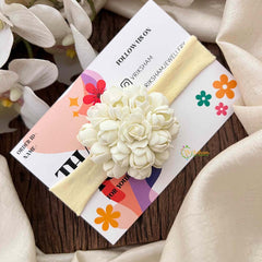 Vriksham Jasmine Bud Cluster Flower Baby Headband Flower Accessories-KH1395