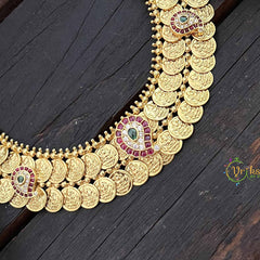 Vriksham Double Lakshmi Coin & Manga Long Neckpiece-G21084