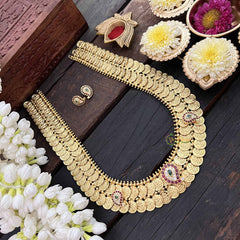 Vriksham Double Lakshmi Coin & Manga Long Neckpiece-G21084